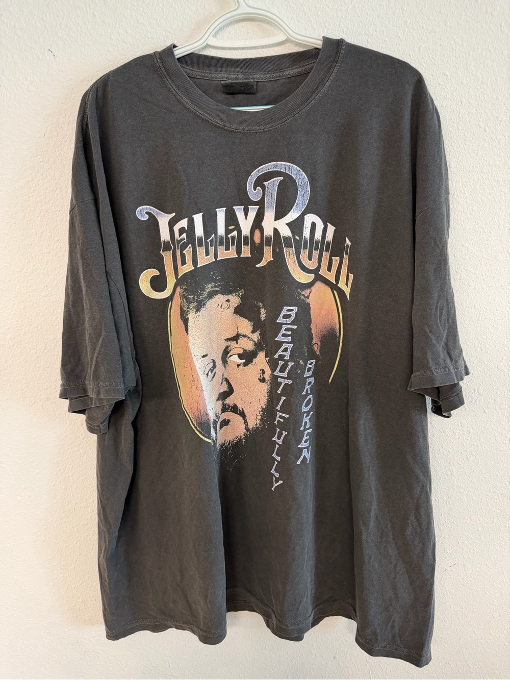 Comfort Colors Men's Charcoal Jelly Roll 2025 tour Graphic Tee
